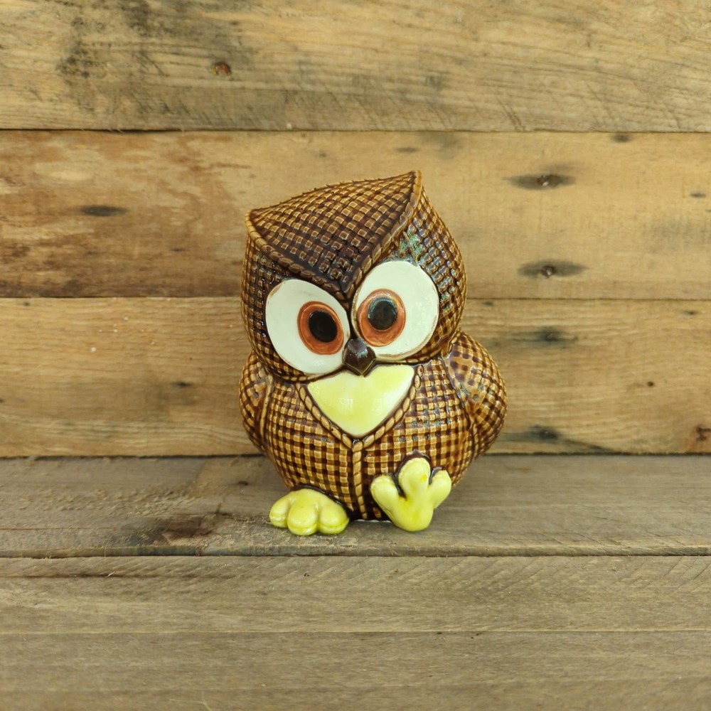 Vintage Ardco Ceramic Owl Planter / Made in Japan / Kitschy